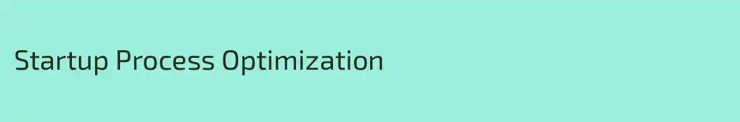 Startup Process Optimization